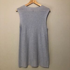 Eileen Fisher Lilac Purple Sleeveless Knit Tunic High Neck Top Women’s Small